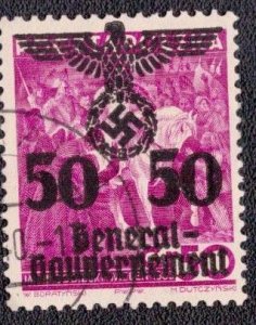 Poland German Occupation N42 1941 Used