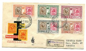 Somalia Afis - 50 ° Stamps by Somalia cover Venetia