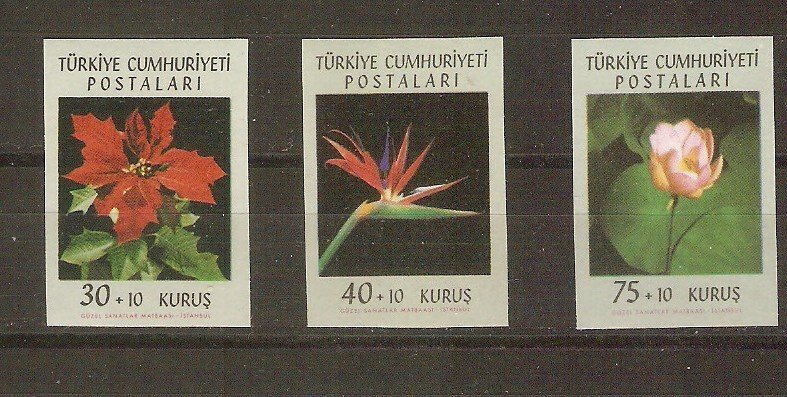 Turkey 1962 flowers var. imperforate