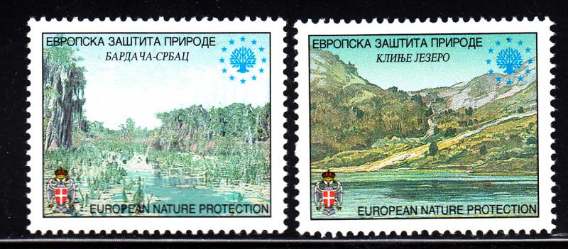 Bosnia and Herzegovina Serb Admin MNH 2001 European Nature Protection labels