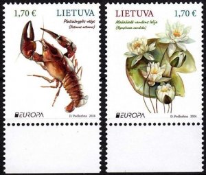 LITHUANIA 2024-03 EUROPA: Underwater Flora and Fauna, MNH