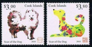 2017 Cook Islands 2151-2152 Chinese calendar - Year of the dog 13,00 €