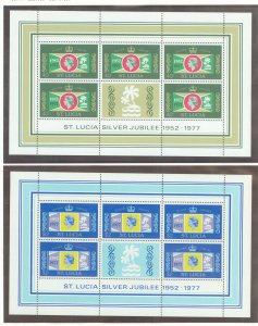 St. Lucia #414-418 Mint (NH) Multiple (Queen)