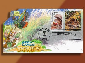 Mouse in the House! Special Unique Tiny Rodent Combo on Great Dunes Pop-Up FDC!
