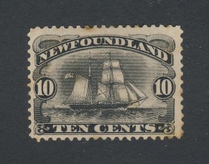 Newfoundland Ship Stamp; #59-10c MH F/VF Guide Value = $140.00