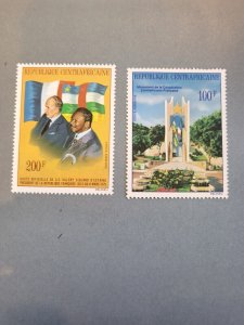 Stamps Central African Republic Scott #C133-4 nh