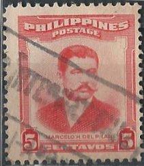 Philippines 592 (used) 5c Marcelo H. del Pilar (1952)