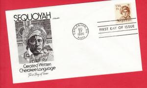 #1859 Sequoya Indian - Artmaster Cachet!