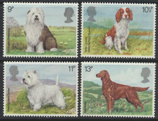 GB SG 1075 - 1078  SC# 851-854 Mint Never Hinged - Dogs