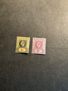 Stamps St Helena Scott #73-4 hinged