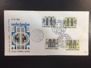 Netherland Antilles #304-307 FDC Used