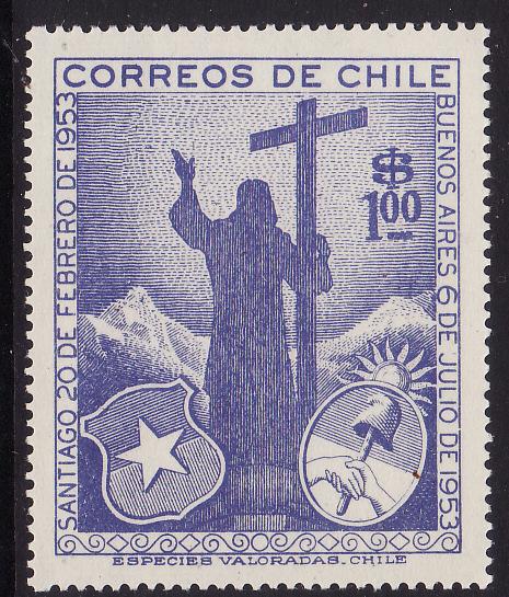 Chile #289 F-VF Mint NH ** Christ of the Andes