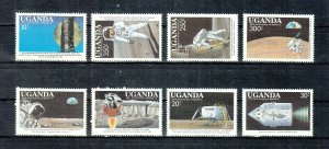 Uganda Scott #693-700  MNH