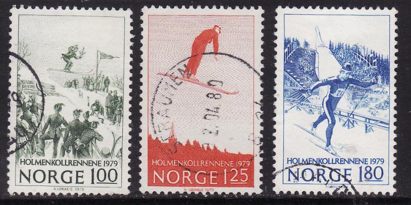 Norway #741-43 F-VF Used Ski Competitions