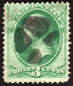 1870, US 3c, Washington, Used, Sc 147