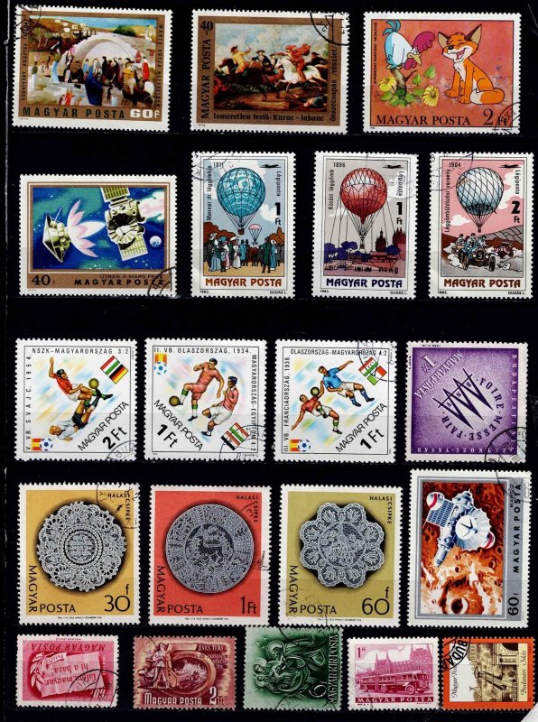 HUNGARY LOT OF 65 BIG DIFFERENT USED STAMPS