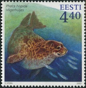 Estonia #462 Phoca Hispida Ringed Seal 4.40K Postage Stamp 2003 Eesti MLH