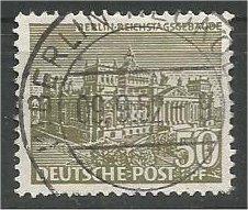 BERLIN, 1949, used 50pf Buildings Scott 9N53