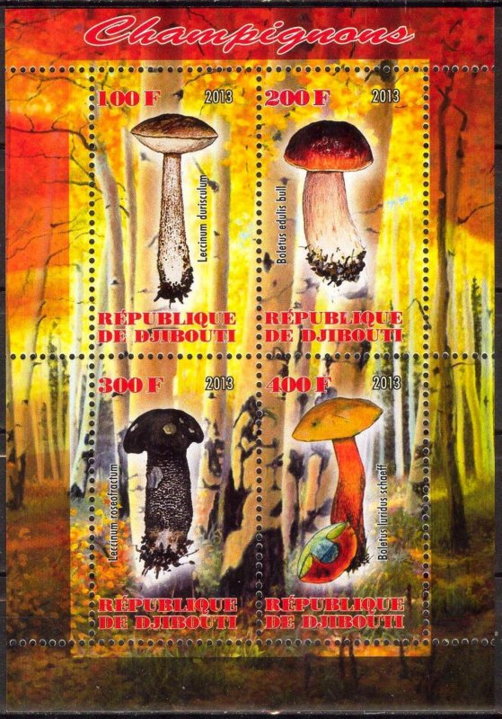 Djibouti 2013 Mushrooms (2) MNH Private