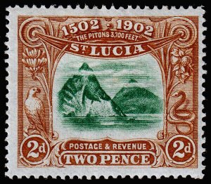 St. Lucia Scott 49 (1902) Mint H VF, CV $16.00 M