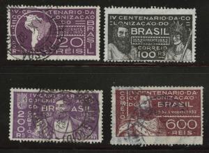 Brazil Scott 359-362 Used 1932 set 