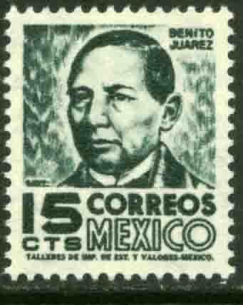 MEXICO 877(a) 15cents REDRAWN 1950 Definitive 2nd Printing wmk 300 MINT, NH. VF.