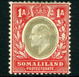 SOMALILAND-1905 1a Grey-Black & Red Sg 46 UNMOUNTED MINT V13557