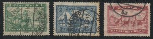 Germany - 1924 - SC 337-39 - Used - Complete set - 388 edge stain