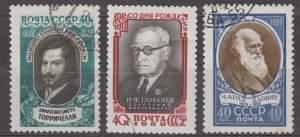 Russia Scott #2165-2167 1959 CTO