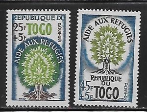 Togo B15-6 1960 WRY set MNH