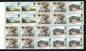 Guernsey MNH Sc 297 a-b Booklet panes Value $ 6.50