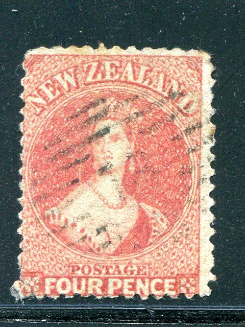 New Zealand  #34  used  Cat $300 - Lakeshore Philatelics