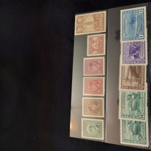 Mint Canada Scott #249-262