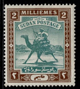 SUDAN QV SG11, 2m green & brown, M MINT.