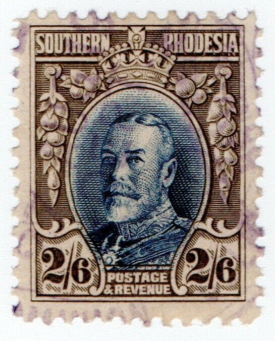 (I.B) Southern Rhodesia Revenue : Duty Stamp 2/6d (perf 11.5)