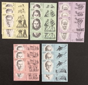 Germany DDR 1963 #b106-10, Wholesale Lot of 5, MNH, CV $14.50