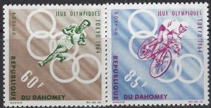 Dahomey 191-92 MNH 1964 Olympics (102)(ad5605)