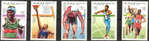 Sahara OCC. R.A.S.D.  1990 Olympics Games Barcelona 1992 Set of 5 MNH