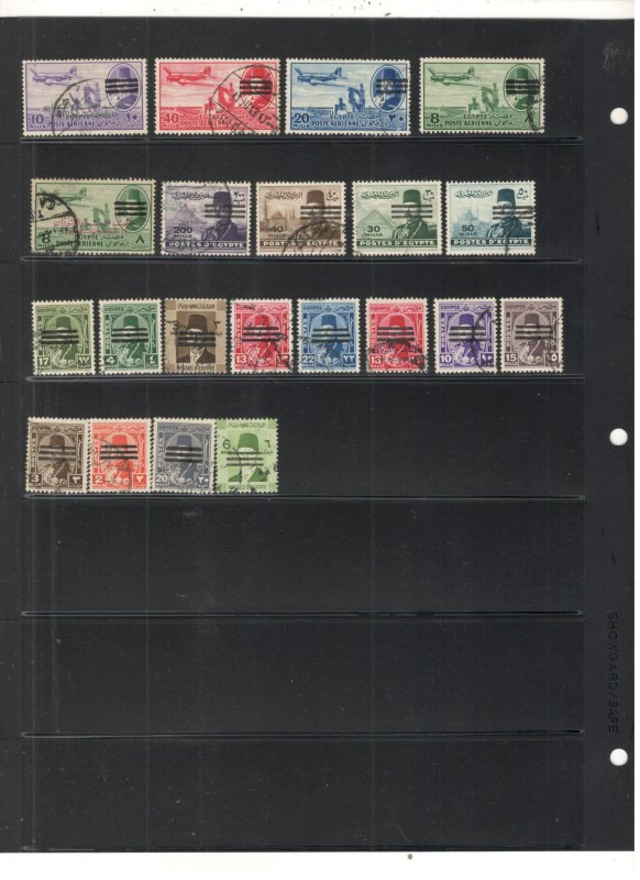 EGYPT COLLECTION ON STOCK SHEET MINT/USED