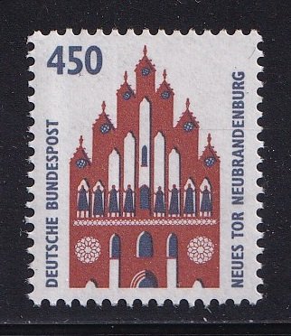 Germany   #1539   MNH   1992    Historic  sights  450 pf