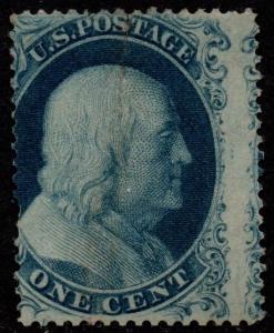 $US Sc#21 M/A, no gum, rare, Doporto cert., sealed tear, Cv. $6000