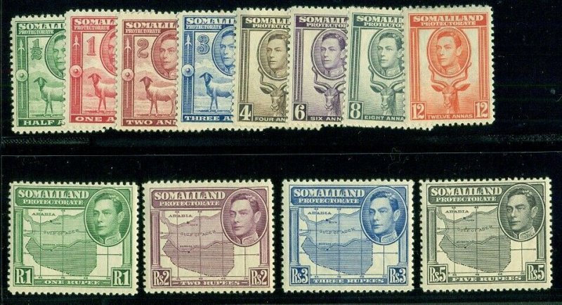 SOMILAND PROT #84-95, Complete set, og, LH, VF, Scott $97.75