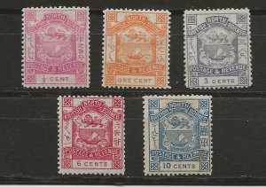 North Borneo 1887-92 35//43 MNG/MHR F/VF SCV $38.00 (jr)