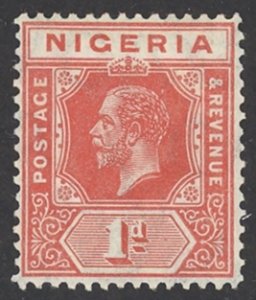 Nigeria Sc# 2b MH 1916 1p scarlet King George V