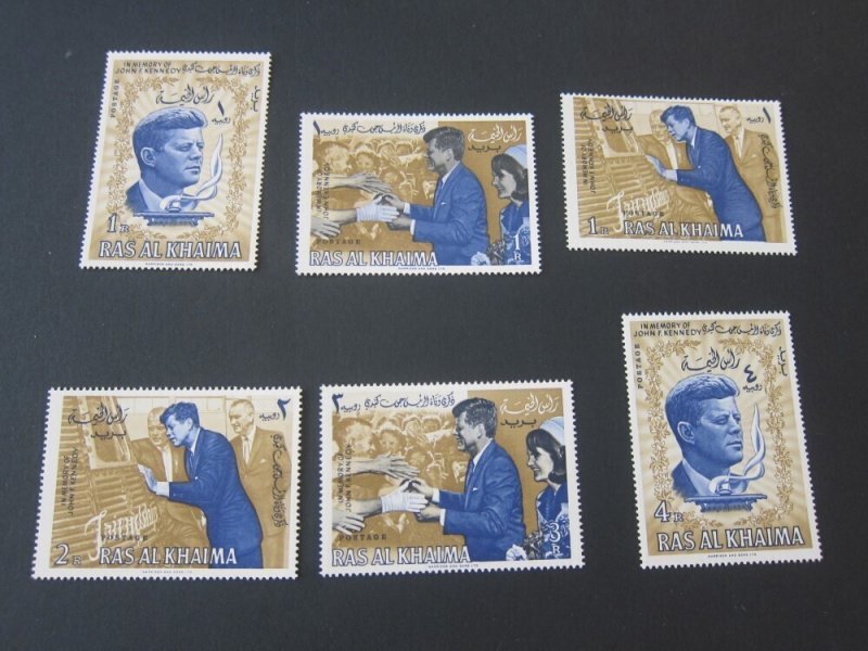 Ras Al Khaima John F Kennedy set MNH