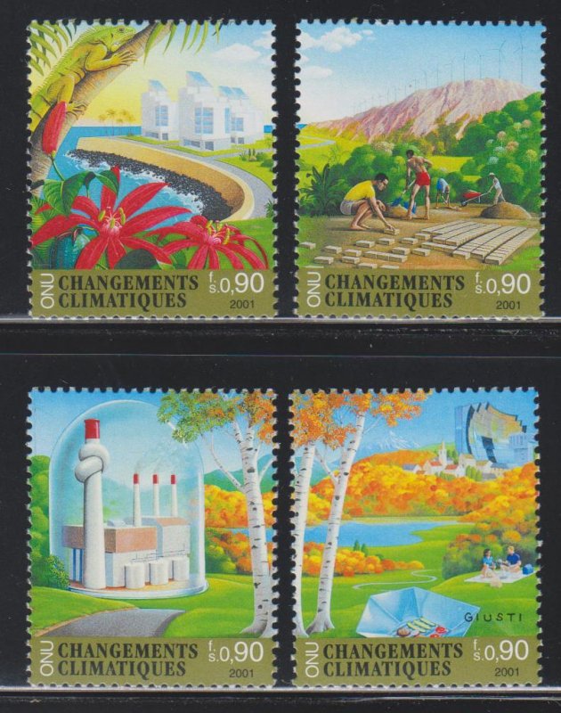 United Nations - Geneva,  Climate Change (SC# 380-383) MNH SET