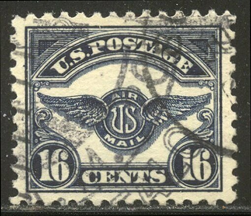 U.S. #C5 SUPERB Used w/Cert - 1923 16c Wings