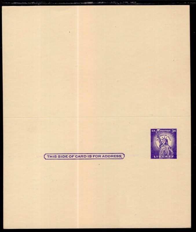 US UY17 Postal Stationary Unused Unfolded