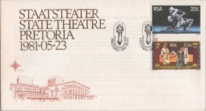 ZAYIX South Africa 546-547 FDC Opening of State Theater Drama Ballet 080722SM30