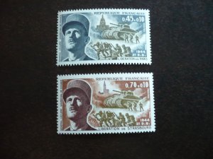 Stamps - France _ Scott# B432-B433 - Mint Hinged Set of 2 Stamps